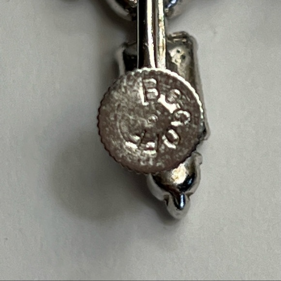 Bogoff rare vintage necklace and earrings set icy rhinestones - Picture 10 of 13